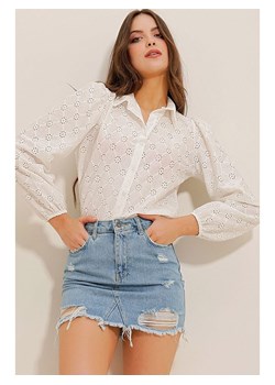 Defile Bluzka w kolorze białym ze sklepu Limango Polska w kategorii Koszule damskie - zdjęcie 163803732