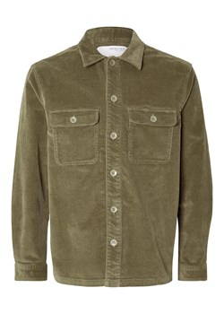 SELECTED HOMME Koszula sztruksowa &quot;Dan&quot; - Loose fit - w kolorze khaki ze sklepu Limango Polska w kategorii Koszule męskie - zdjęcie 163813164