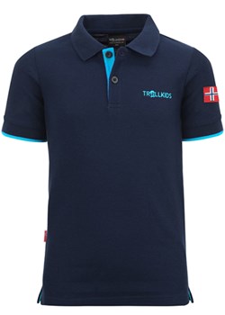 Trollkids Funkcyjna koszulka polo &quot;Bergen XT&quot; w kolorze granatowym ze sklepu Limango Polska w kategorii T-shirty chłopięce - zdjęcie 163814060