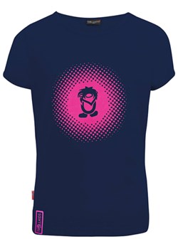 Trollkids Koszulka funkcyjna &quot;Logo&quot; w kolorze granatowo-różowym ze sklepu Limango Polska w kategorii Bluzki dziewczęce - zdjęcie 163814063