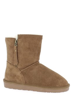 Gooce Skórzane botki zimowe &quot;Tempe&quot; w kolorze jasnobrązowym ze sklepu Limango Polska w kategorii Śniegowce damskie - zdjęcie 163815091