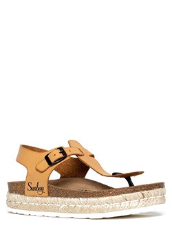 Sunbay Japonki &quot;Yarrow&quot; w kolorze jasnobrązowym ze sklepu Limango Polska w kategorii Espadryle damskie - zdjęcie 163816203