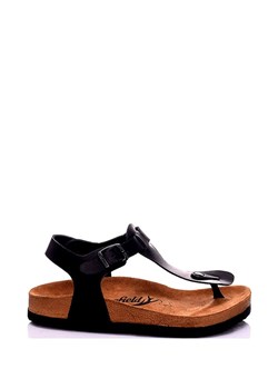 Moosefield Skórzane sandały w kolorze czarnym ze sklepu Limango Polska w kategorii Sandały damskie - zdjęcie 163816441