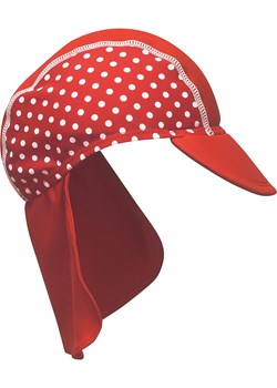 Playshoes Czapka w kolorze czerwono-białym z osłoną karku ze sklepu Limango Polska w kategorii Czapki dziecięce - zdjęcie 163816961