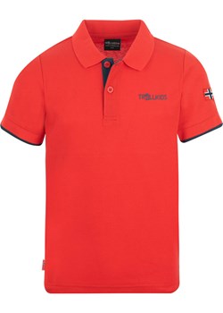 Trollkids Funkcyjna koszulka polo &quot;Bergen XT&quot; w kolorze czerwonym ze sklepu Limango Polska w kategorii T-shirty chłopięce - zdjęcie 163818484
