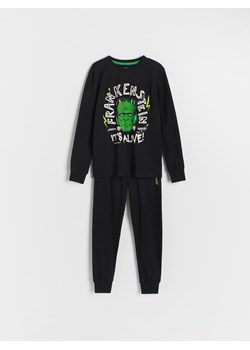 Reserved - Piżama Frankenstein - czarny ze sklepu Reserved w kategorii Piżamy dziecięce - zdjęcie 163820180