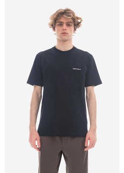 Norse Projects t-shirt bawełniany kolor granatowy gładki N01.0606.7004-7004 ze sklepu PRM w kategorii T-shirty męskie - zdjęcie 163821133