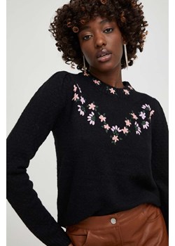 Answear Lab sweter z wełną kolor czarny ze sklepu ANSWEAR.com w kategorii Swetry damskie - zdjęcie 163824972