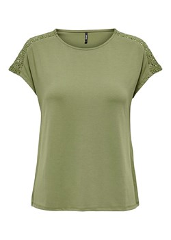 ONLY Koszulka &quot;Thea&quot; w kolorze oliwkowym ze sklepu Limango Polska w kategorii Bluzki damskie - zdjęcie 163829083