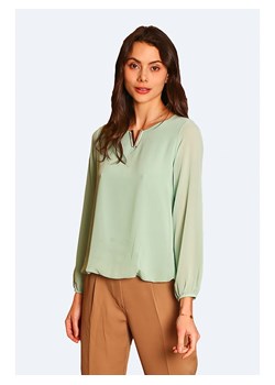 ASSUILI Bluzka w kolorze zielonym ze sklepu Limango Polska w kategorii Bluzki damskie - zdjęcie 163829574