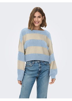 ONLY Sweter w kolorze błękitno-beżowym ze sklepu Limango Polska w kategorii Swetry damskie - zdjęcie 163831672