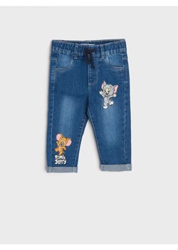 Sinsay - Jeansy Tom i Jerry - niebieski ze sklepu Sinsay w kategorii Spodnie i półśpiochy - zdjęcie 163833284
