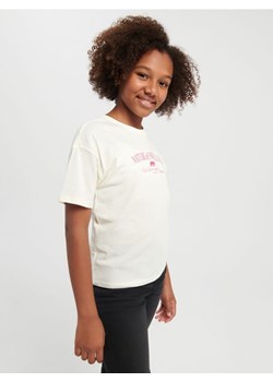 Sinsay - Koszulka z nadrukiem - kremowy ze sklepu Sinsay w kategorii T-shirty chłopięce - zdjęcie 163833381