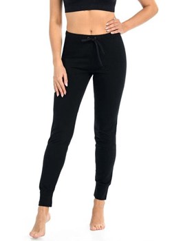 Bawełniane spodnie dresowe czarne Ava 2230, Kolor czarny, Rozmiar L, Teyli ze sklepu Intymna w kategorii Spodnie damskie - zdjęcie 163834694