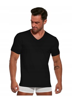 Koszulka krótki rękaw Cornette Authentic 201 czarna ze sklepu piubiu_pl w kategorii Podkoszulki męskie - zdjęcie 163845473
