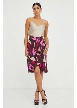 Marella spódnica kolor bordowy midi prosta ze sklepu ANSWEAR.com w kategorii Spódnice - zdjęcie 163847781
