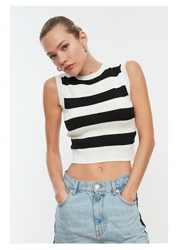 trendyol Koszulka w kolorze czarno-białym ze sklepu Limango Polska w kategorii Bluzki damskie - zdjęcie 163852322