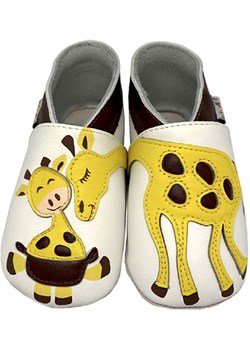 Lait et Miel Skórzane buty w kolorze biało-żółtym do raczkowania ze sklepu Limango Polska w kategorii Kapcie dziecięce - zdjęcie 163852751