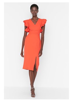 trendyol Sukienka w kolorze pomarańczowym ze sklepu Limango Polska w kategorii Sukienki - zdjęcie 163860933