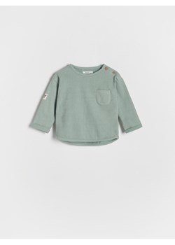 Reserved - Koszulka oversize z kieszonką - jasnozielony ze sklepu Reserved w kategorii Kaftaniki i bluzki - zdjęcie 163862480