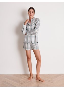 Reserved - Dwuczęściowa piżama z wiskozy - jasnoszary ze sklepu Reserved w kategorii Piżamy damskie - zdjęcie 163862960