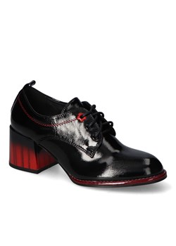Półbuty Goodin GD-FL437 Czarne lakier ze sklepu Arturo-obuwie w kategorii Botki - zdjęcie 163865334