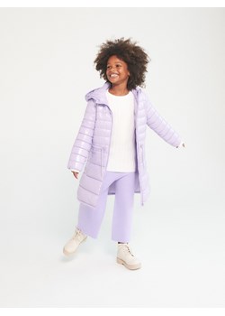 Reserved - Długi pikowany płaszcz - lawendowy ze sklepu Reserved w kategorii Płaszcze dziewczęce - zdjęcie 163871334