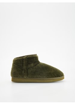 Reserved - Futrzane buty do kostki - zielony ze sklepu Reserved w kategorii Śniegowce damskie - zdjęcie 163872120