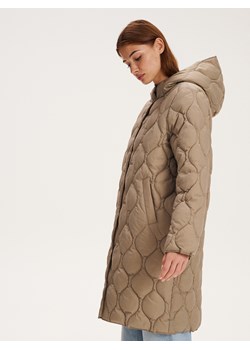Reserved - Pikowany płaszcz - jasnozielony ze sklepu Reserved w kategorii Płaszcze damskie - zdjęcie 163872204