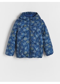 Reserved - Pikowana kurtka w kwiaty - ciemnoszary ze sklepu Reserved w kategorii Kurtki dziewczęce - zdjęcie 163873260