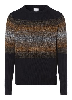 Jack & Jones Sweter męski Mężczyźni Bawełna granatowy marmurkowy ze sklepu vangraaf w kategorii Swetry męskie - zdjęcie 163873521