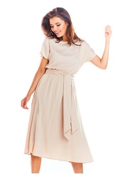 Awama Sukienka w kolorze beżowym ze sklepu Limango Polska w kategorii Sukienki - zdjęcie 163878104