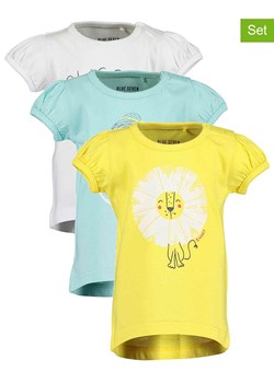 Blue Seven Koszulki (3 szt.) w kolorze żółtym, białym i turkusowym ze sklepu Limango Polska w kategorii Koszulki niemowlęce - zdjęcie 163882314