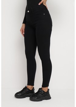 Czarne Jeansy Skinny Podkreślające Nogi Gehadda ze sklepu Born2be Odzież w kategorii Jeansy damskie - zdjęcie 163885520