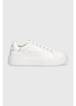 Karl Lagerfeld sneakersy skórzane MAXI KUP kolor biały KL62223F ze sklepu ANSWEAR.com w kategorii Trampki damskie - zdjęcie 163885961