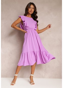Ciemnofioletowa Sukienka Philonia ze sklepu Renee odzież w kategorii Sukienki - zdjęcie 163886624