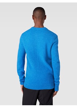 Sweter z dzianiny z efektem melanżu ze sklepu Peek&Cloppenburg  w kategorii Swetry męskie - zdjęcie 163890380