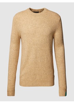 Sweter z dzianiny z efektem melanżu ze sklepu Peek&Cloppenburg  w kategorii Swetry męskie - zdjęcie 163890903
