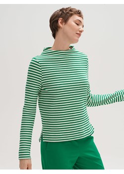 OPUS Koszulka &quot;Gemusa&quot; w kolorze zielono-białym ze sklepu Limango Polska w kategorii Bluzki damskie - zdjęcie 163892170