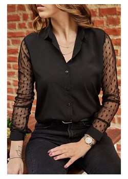 Chezalou Bluzka w kolorze czarnym ze sklepu Limango Polska w kategorii Koszule damskie - zdjęcie 163894340