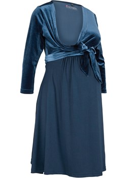 Sukienka ciążowa i do karmienia piersią, z aksamitu ze sklepu bonprix w kategorii Sukienki ciążowe - zdjęcie 163899562