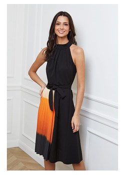 Joséfine Sukienka &quot;Laure&quot; w kolorze czarno-pomarańczowym ze sklepu Limango Polska w kategorii Sukienki - zdjęcie 163903623