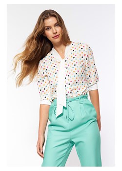 Nife Bluzka w kolorze kremowym ze wzorem ze sklepu Limango Polska w kategorii Bluzki damskie - zdjęcie 163930860
