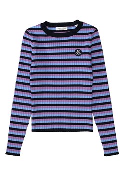 Marc O&apos;Polo Junior Dzianinowa koszulka w kolorze niebieskim ze sklepu Limango Polska w kategorii Bluzki dziewczęce - zdjęcie 163932251