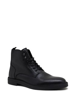 BOSS BLACK Skórzane buty Calev_Halb ze sklepu Gomez Fashion Store w kategorii Buty zimowe męskie - zdjęcie 163934470