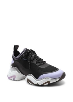 Karl Lagerfeld Sneakersy GEMINI Knit Sock Lo | z dodatkiem skóry ze sklepu Gomez Fashion Store w kategorii Buty sportowe damskie - zdjęcie 163939920