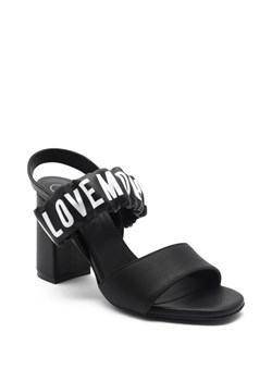 Love Moschino Skórzane sandały na słupku ze sklepu Gomez Fashion Store w kategorii Sandały damskie - zdjęcie 163940900