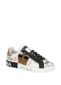 Dolce & Gabbana Skórzane trampki portofino ze sklepu Gomez Fashion Store w kategorii Trampki męskie - zdjęcie 163942481