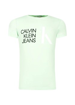 CALVIN KLEIN JEANS T-shirt | Slim Fit ze sklepu Gomez Fashion Store w kategorii Bluzki dziewczęce - zdjęcie 163943593