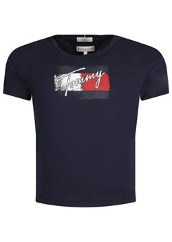 Tommy Hilfiger T-shirt | Regular Fit ze sklepu Gomez Fashion Store w kategorii Bluzki dziewczęce - zdjęcie 163943603
